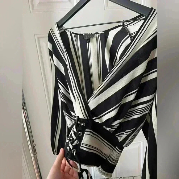 OLM blouse long sleeve top striped - Picture 3 of 6